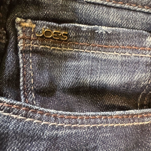 JOE’S JEANS Icon Muse Women’s Distressed Boot Cut Dark Wash Blue Jeans Size 28 - Picture 6 of 11